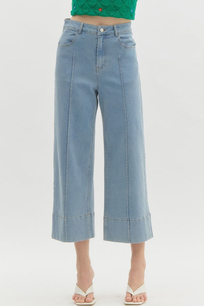 Wide Leg Crop Denim