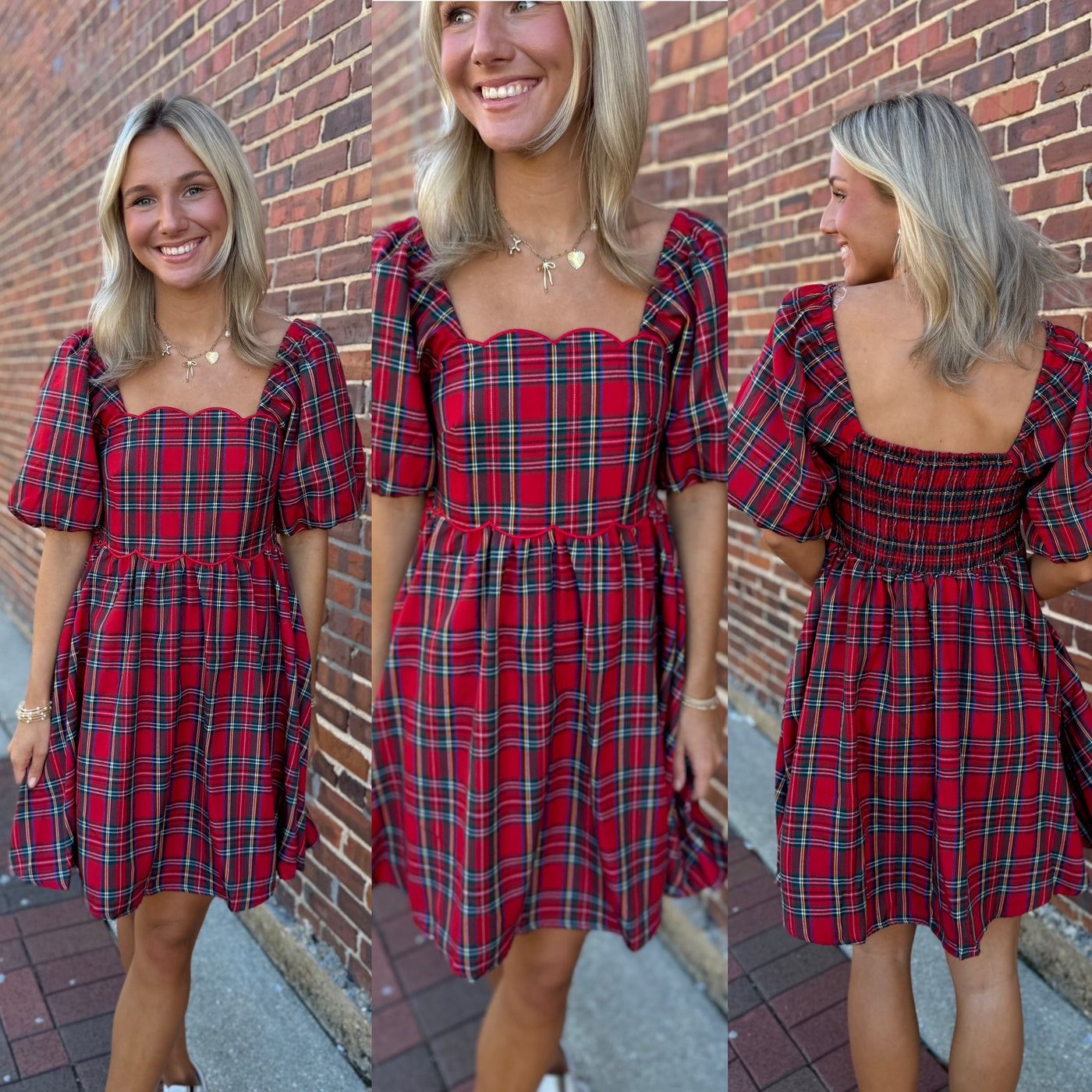 Merry Plaid Dress