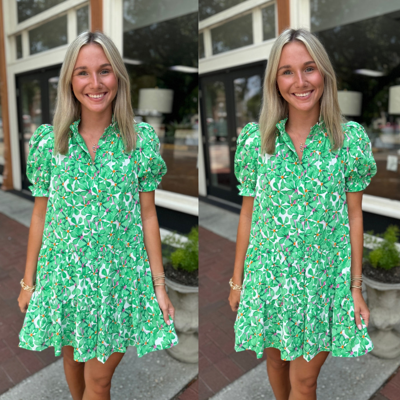 Green Poppy Dress