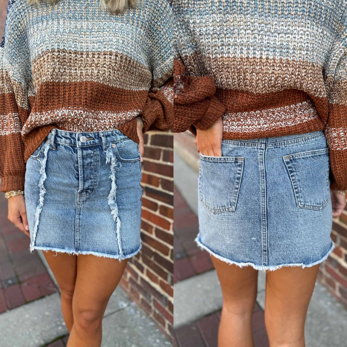 Denim Mini Skirt