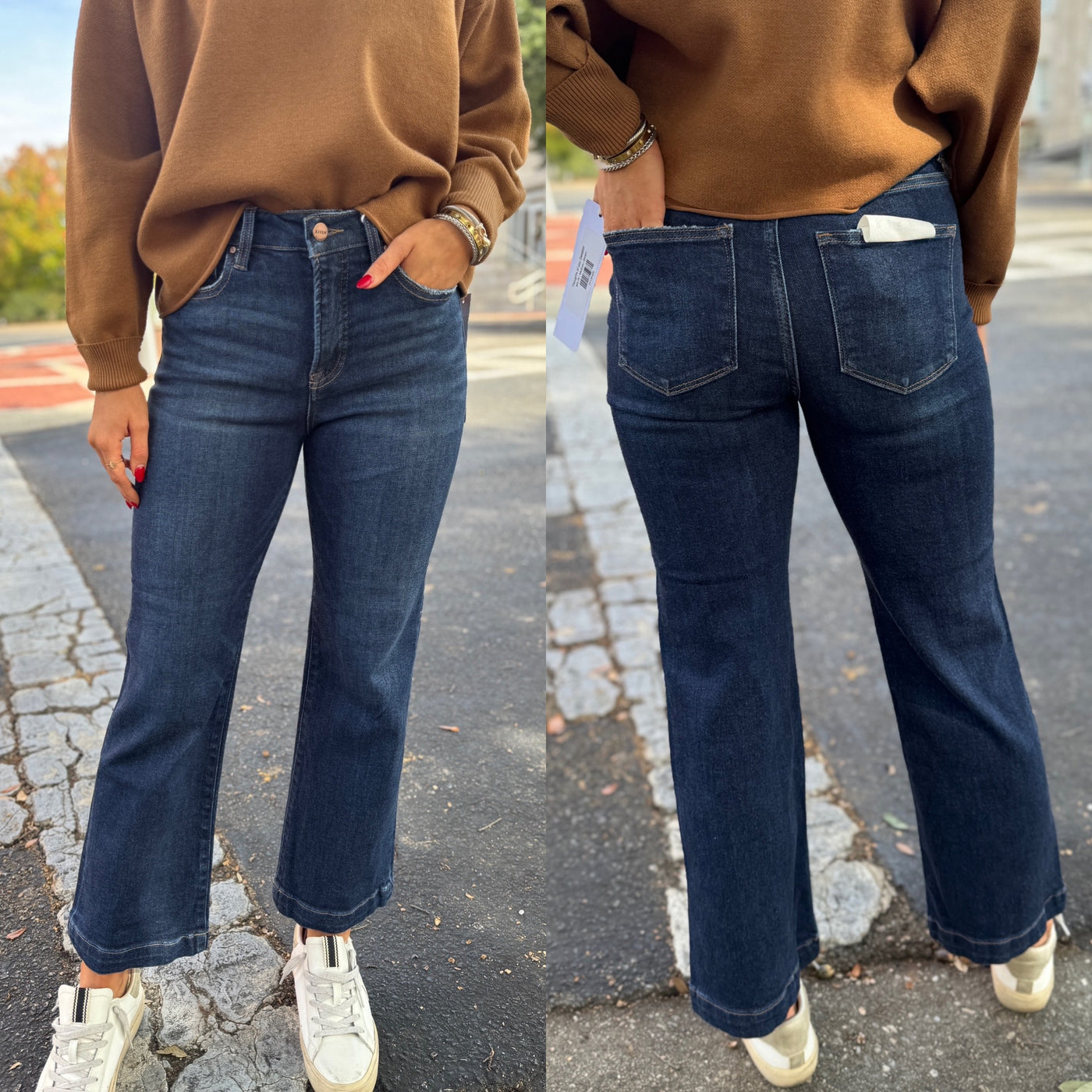 Dark Wash TC Cropped Jean