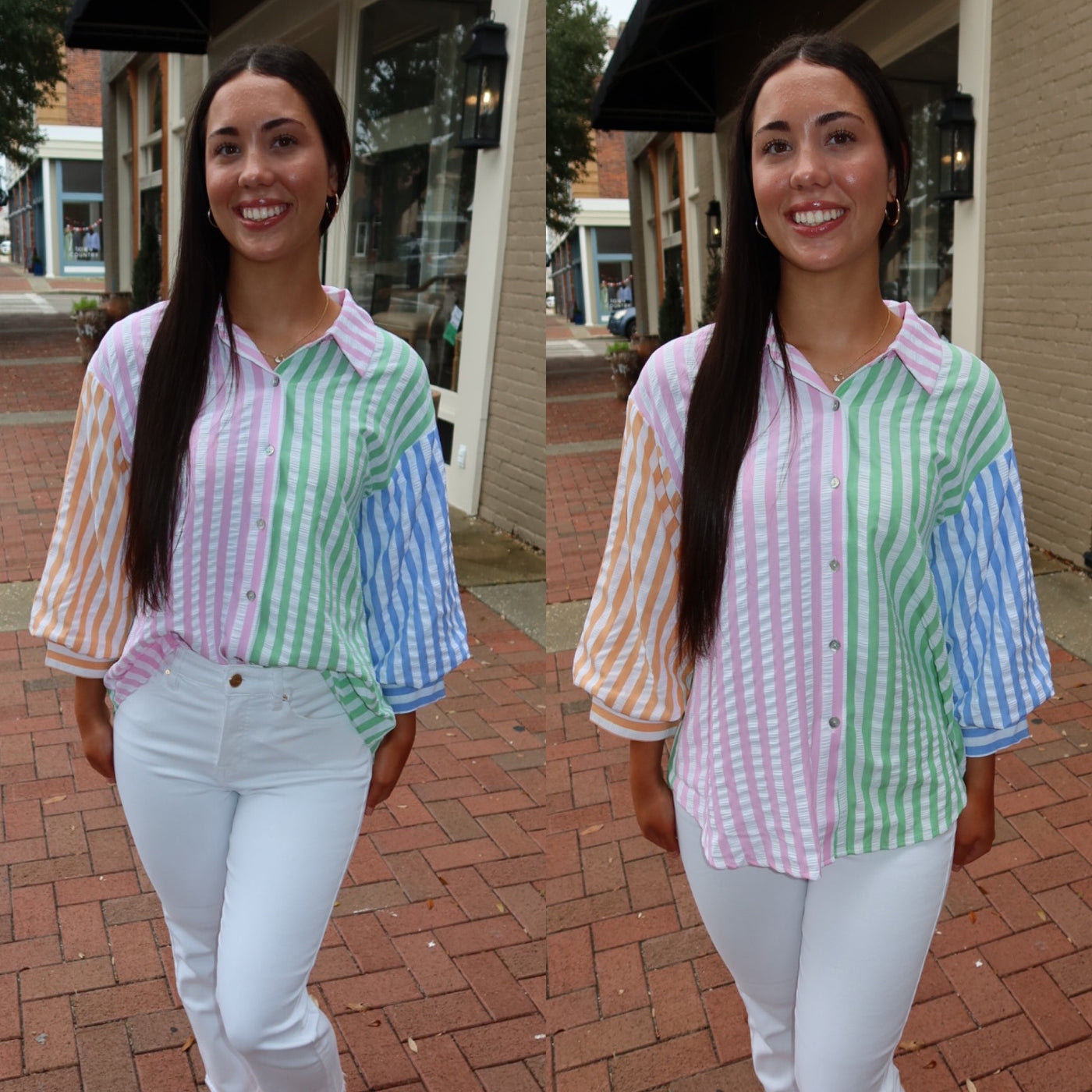 Pastel Stripes Blouse