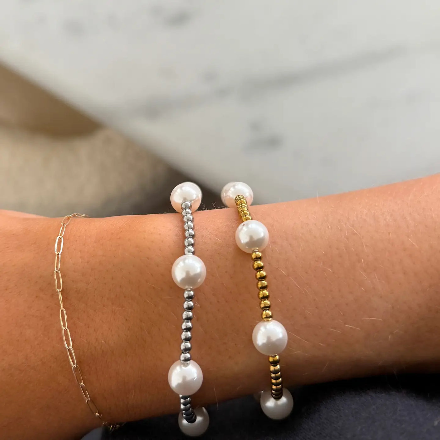 Pearl Beaded Bracelets