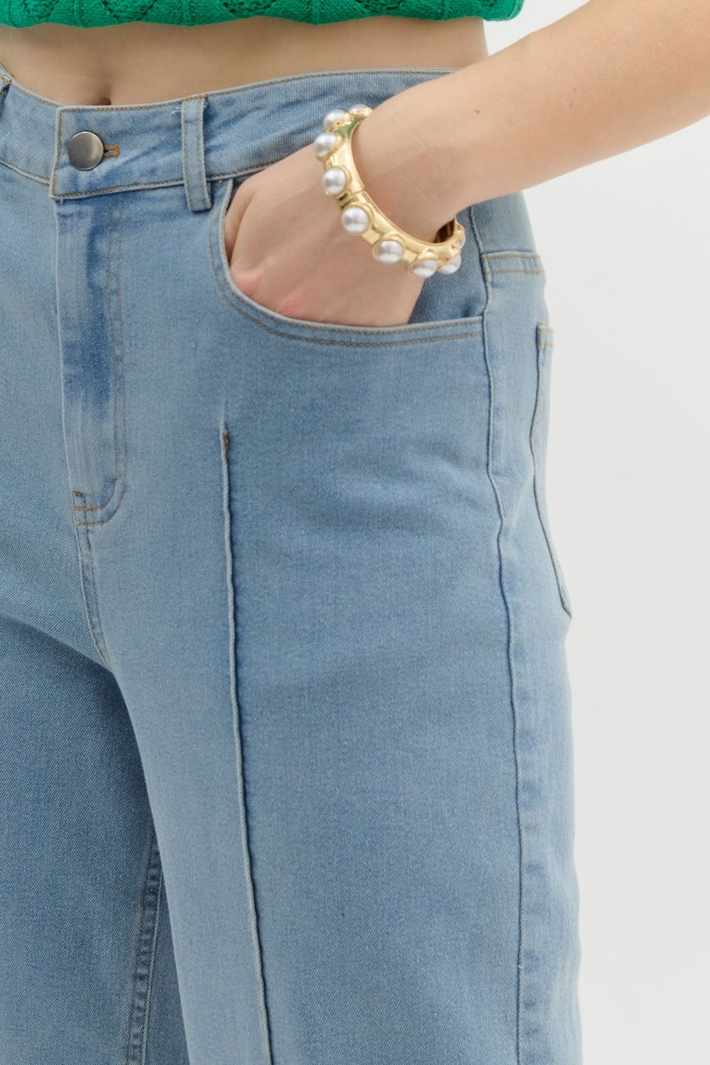 Wide Leg Crop Denim