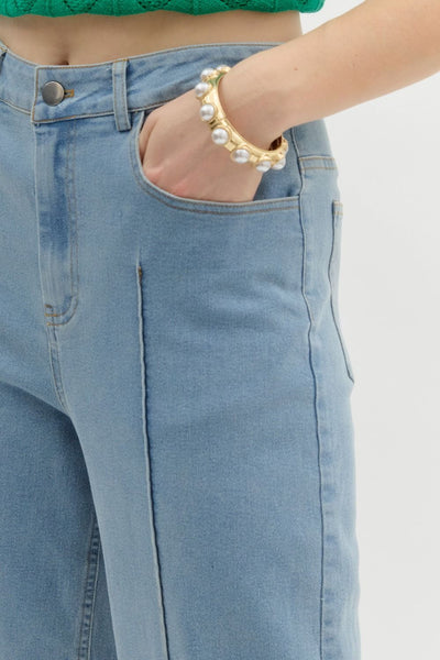 Wide Leg Crop Denim