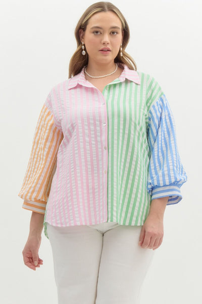 Pastel Stripes Blouse